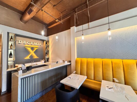 Decemil Wine Tasting Room in downtown Paso Robles this was a commercial tenant improvement project by design build general contractor jm construction